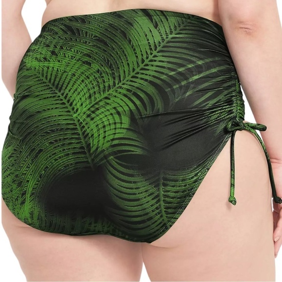 Lane Bryant NWOT Convertible High-Waist Swim Brief in Breezy Palms Size 18 - Picture 2 of 2